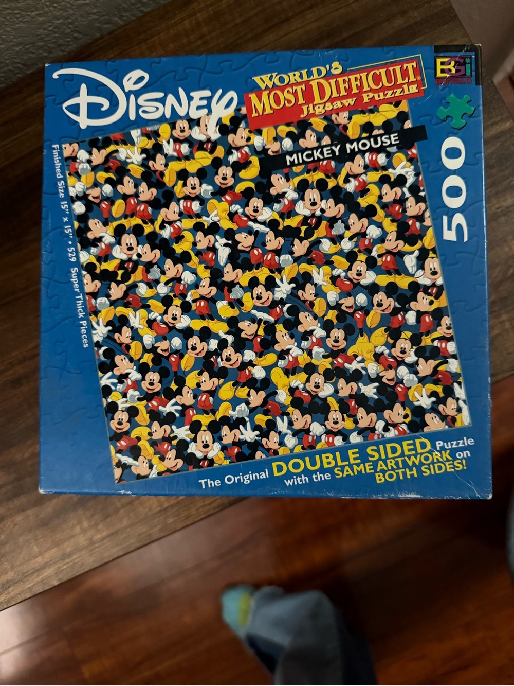 Disney Mickey Mouse 500-Piece Double-Sided Jigsaw Puzzle